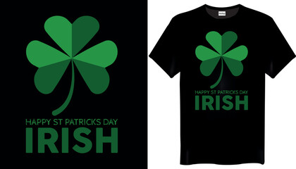 Happy St Patricks Day Irish T-shirt Design