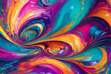 multicolor beautiful futuristic pattern. Abstract painting bright color texture