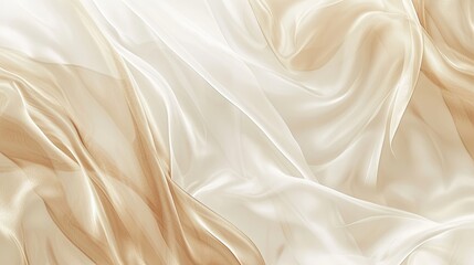 Silk satin cream champagne beige white fabric cloth. Banner background design 
