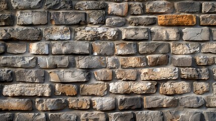 Grange old ancient brick wall texture. Banner background design  
