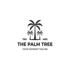 Fototapeta premium The palm tree logo, suitable as a logo for travel, tours, and the like