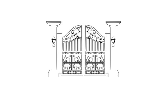 Flat Iron Gate Vector