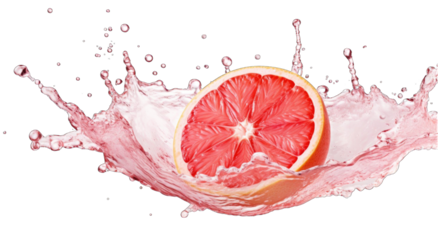 fresh grapefruit splash png