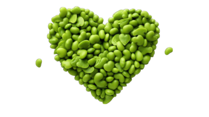 Fresh grass in heart png