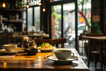 Celebrate a night on the town with an elegant restaurant decorated with beautiful lights. Where people gather to enjoy the lively atmosphere of bars, shops and restaurants bustling with activity.