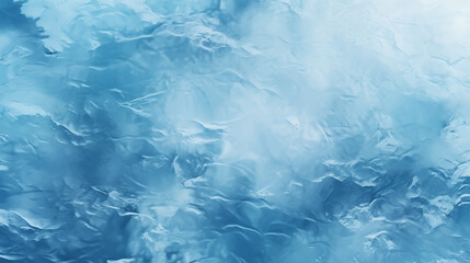 abstract blue background texture of frozen water with some ice in it