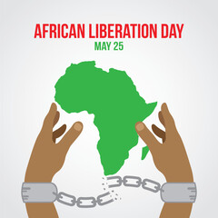 African liberation day vector illustration. African liberation Day themes design concept with flat style vector illustration. Suitable for greeting card, poster and banner. 