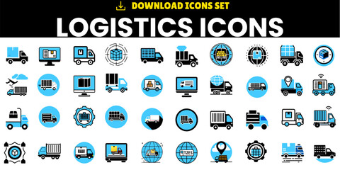 Logistic Icon: Extensive Collection of Delivery Truck Icons





