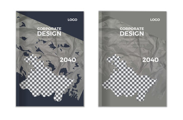 BOOK COVER DESIGN TEMPLATE FOR PRESENTATION.