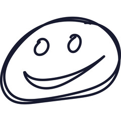 Obraz premium Smile Emoji Doodle