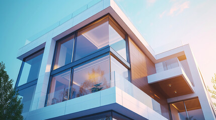 modern office building with windows