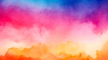 Abstract watercolor background Painting Colorful design.