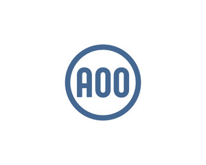 AOO Logo design vector template