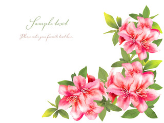 躑躅（つつじ）のフレーム（赤）