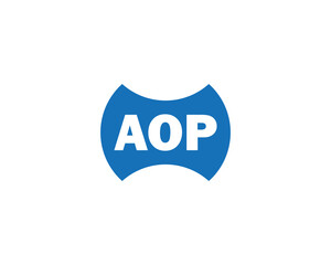 AOP logo design vector template