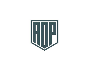 AOP logo design vector template
