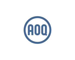 AOQ logo design vector template