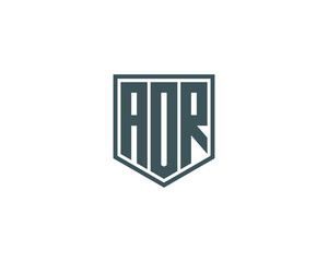 AOR logo design vector template