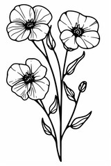 Free Printable Flower Colouring Page