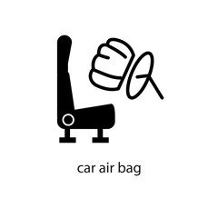 car air bag icon. simple flat trendy style vector illustration on white background..eps