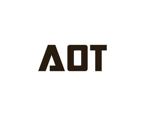 AOT logo design vector template