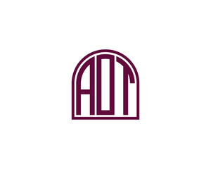 AOT logo design vector template