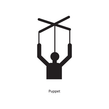 Puppet icon. simple flat vector Puppet icon on white background ..eps