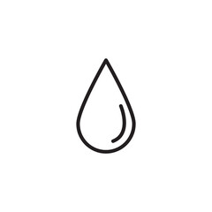 Water drop vector icon, Water drop logo concept simple illustration on white background..eps