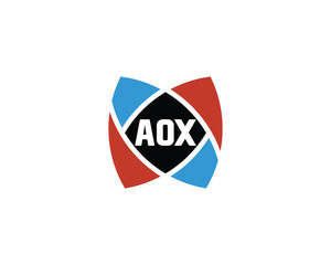 AOX logo design vector template