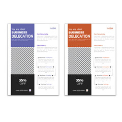 corporate business flyer design template, creative modern digital business leaflet design.
