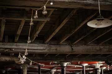 Ceiling old light industrial building