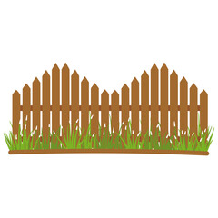 Wooden fence