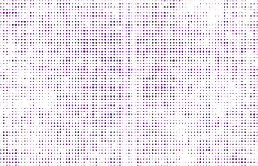 a purple halftone dot pattern on white background, abstract vintage halftone dot effect grunge texture, dot design grid bitmap square pattern dotted background