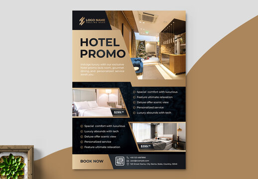 Hotel Promo Flyer Layout Template