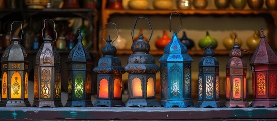 Christmas lanterns displayed in Morocco on a grand scale.