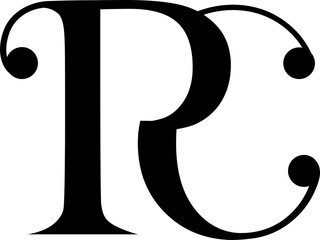 Rc logo monogram design