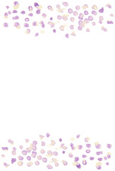 紫色の水彩のドットがランダムに散りばめられた背景イラスト