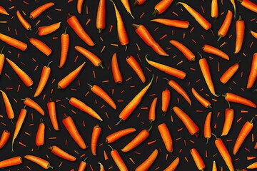 Carrot pattern background . - obrazy, fototapety, plakaty