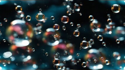 Soap bubbles with a mix of sizes, creating a dynamic and lively background