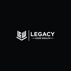 LCW Letter Logo vector