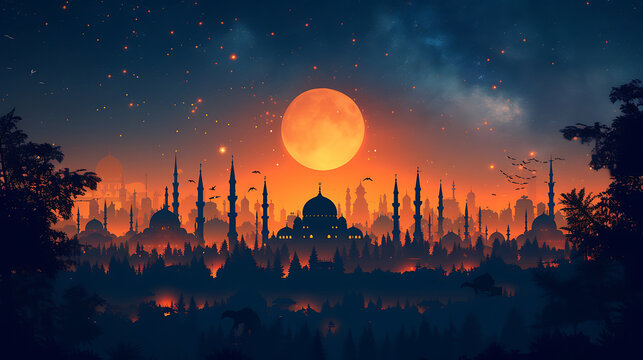 minimalist islamic background image for wallpaper