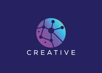 Minimalist and Modern technology logo design vector template. Creative modern Innovative high Circuit technology logo