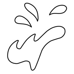 contour water droplets