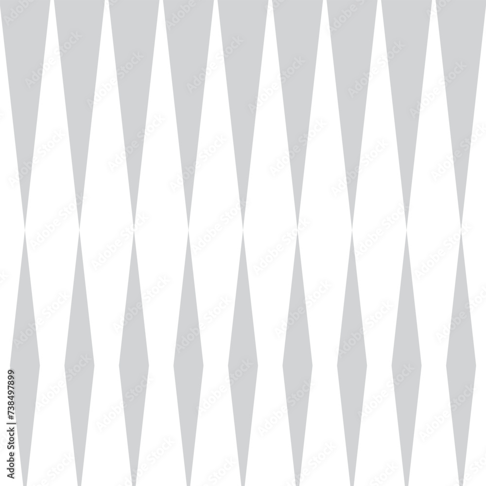 Poster abstract geometric repeatable vertical grey rhombus pattern.