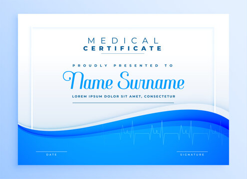 medical certificate or diploma template a paper of winner