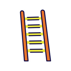 ladder icon with white background vector stock illustration