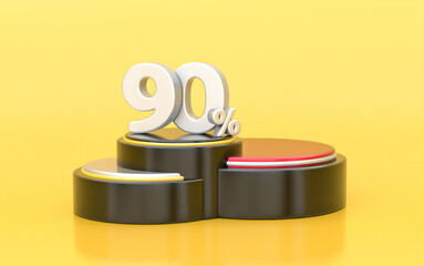 Percent Number 3D Discount Design