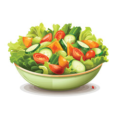 Delicious salad vegetables healthy food