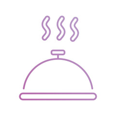 food tray icon with white background vector stock illustration