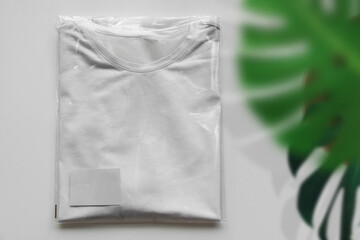 Unisex blank t-shirt mockup design - folded t-shirt